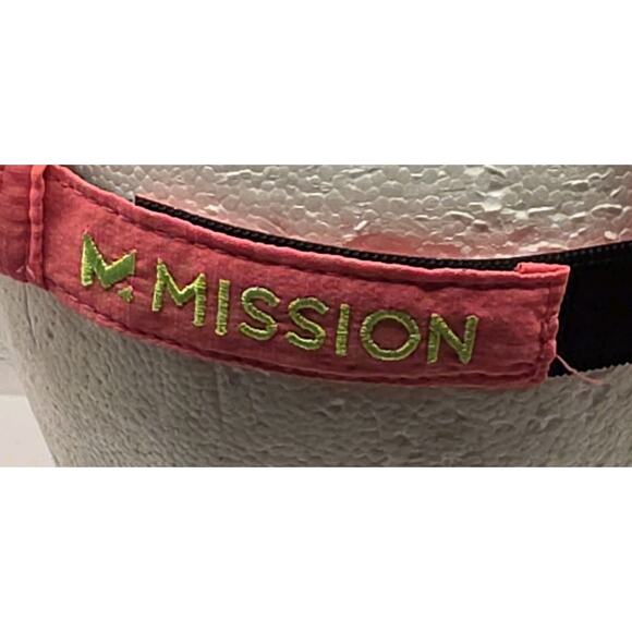 Mission Wet To Cool Pink Performance Braided Band Running Hat Strapback Cap - Picture 5 of 10